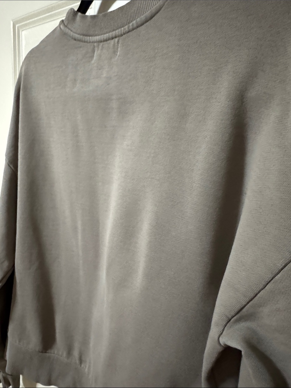 Brixton Women's Grey/Army Green Crewneck Pullover - Picture 8 of 9